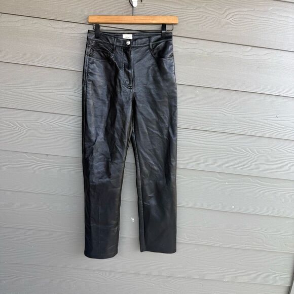 Aritzia Wilfred the Melina high waisted vegan leather pants - Picture 2 of 9